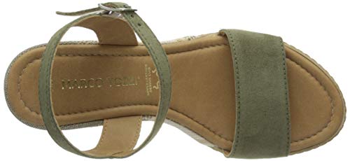 MARCO TOZZI 2-2-28347-24, Sandalia con Pulsera Mujer, Verde Salvia 720, 40 EU