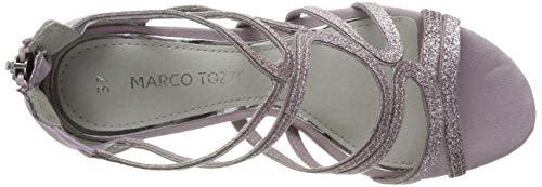 Marco Tozzi 2-2-28373-22, Sandalias Punta Cerrada Mujer, Rosa (Lavender Comb 555), 38 EU