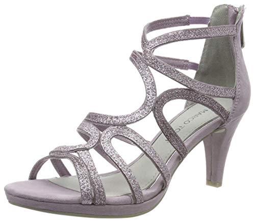 Marco Tozzi 2-2-28373-22, Sandalias Punta Cerrada Mujer, Rosa (Lavender Comb 555), 38 EU