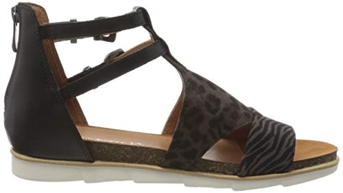 Marco Tozzi 2-2-28430-24, Sandalia con Pulsera Mujer, Negro (Black Comb 098), 37 EU