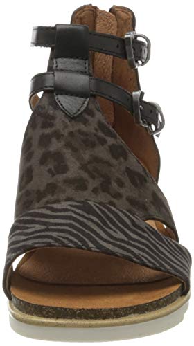 Marco Tozzi 2-2-28430-24, Sandalia con Pulsera Mujer, Negro (Black Comb 098), 37 EU