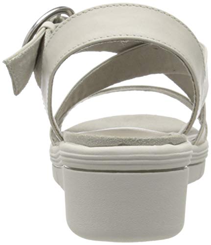 Marco Tozzi 2-2-28514-24, Sandalia con Pulsera Mujer, Blanco (White 100), 37 EU