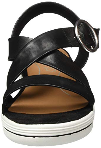 Marco Tozzi 2-2-28514-24, Sandalia con Pulsera Mujer, Negro (Black 001), 40 EU