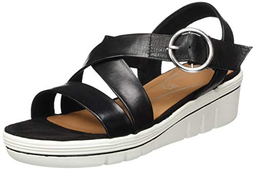 Marco Tozzi 2-2-28514-24, Sandalia con Pulsera Mujer, Negro (Black 001), 40 EU