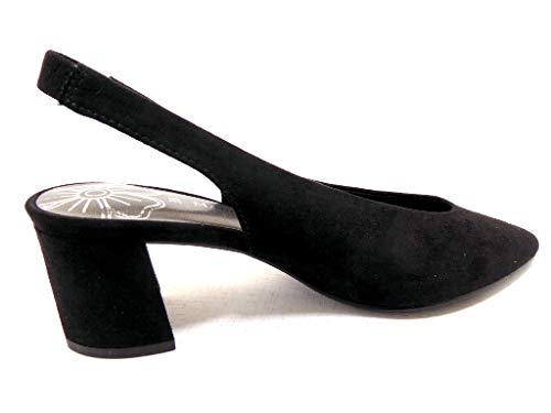 Marco Tozzi 2-2-29608-22, Zapatos de Talón Abierto Mujer, Negro (Black 001), 39 EU