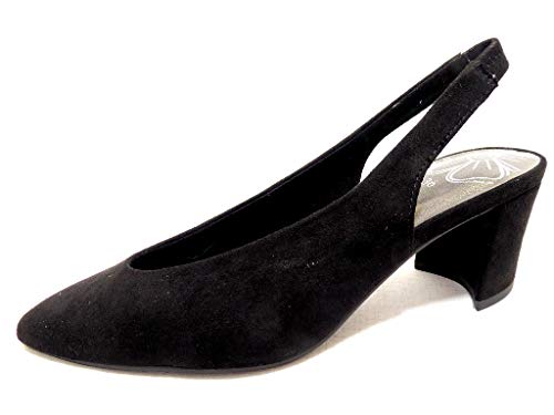 Marco Tozzi 2-2-29608-22, Zapatos de Talón Abierto Mujer, Negro (Black 001), 39 EU