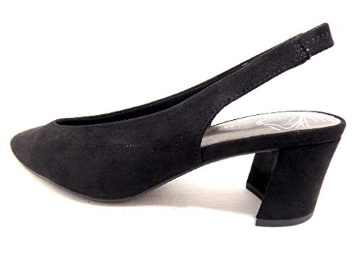 Marco Tozzi 2-2-29608-22, Zapatos de Talón Abierto Mujer, Negro (Black 001), 39 EU