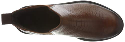 Marco Tozzi Damen 2-2-25488-25 Leder Chelsea Boot, Botas Estilo Mujer, Cognac Str, 41 EU