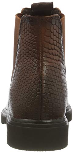 Marco Tozzi Damen 2-2-25488-25 Leder Chelsea Boot, Botas Estilo Mujer, Cognac Str, 41 EU