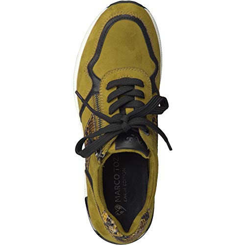 Marco Tozzi Earth Edition 2-2-23777-25 Sneaker, Zapatillas para Mujer, Mostaza Combi, 40 EU