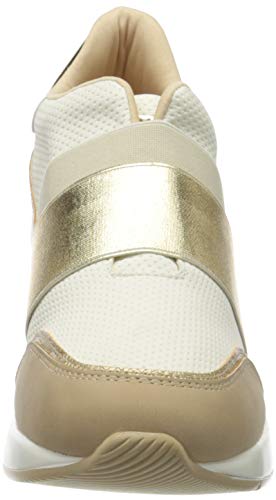 Mariamare 67613, Zapatillas Mujer, Blanco (Points Blanco/Nobu Camel/Serpiente Nacar Champagne/Mirror Champagne C49729), 37 EU