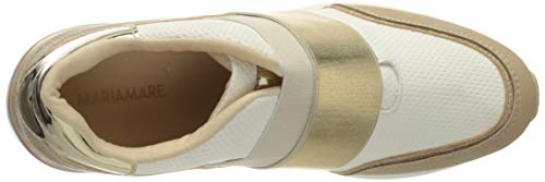 Mariamare 67613, Zapatillas Mujer, Blanco (Points Blanco/Nobu Camel/Serpiente Nacar Champagne/Mirror Champagne C49729), 38 EU