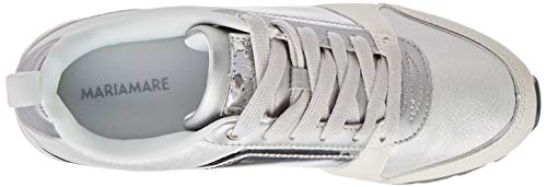 Mariamare 67637, Zapatillas para Mujer, Plateado (Wax Blanco/Fanni Blanco/Spirit Plata/Mirror Plata/Mint Plata C49585), 38 EU