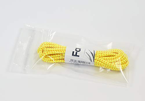 Matsa [Pack 3 pares] Colores, Flúor o Básicos. Cordones Zapatillas Deporte o Zapatos, Redondos o Planos (130cm), Amarillo/Naranja, 1,30 m