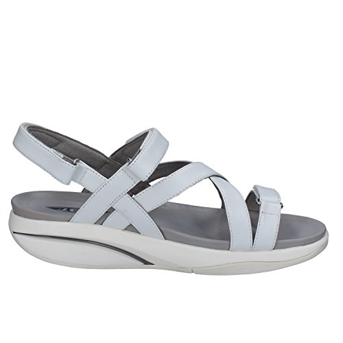 MBT KIBURI W, Sandalias con Punta Abierta Mujer, Blanco (White 16), 40 EU