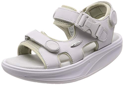 MBT Kisumu Classic W, Zapatillas Mujer, White Nubuck, 36 EU
