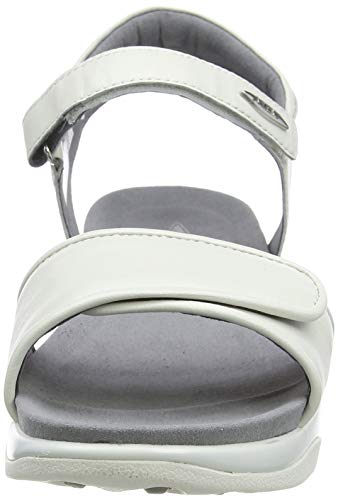 MBT Malia W, Sandalias con Punta Abierta Mujer, Blanco (White Nappa 16n), 40 EU