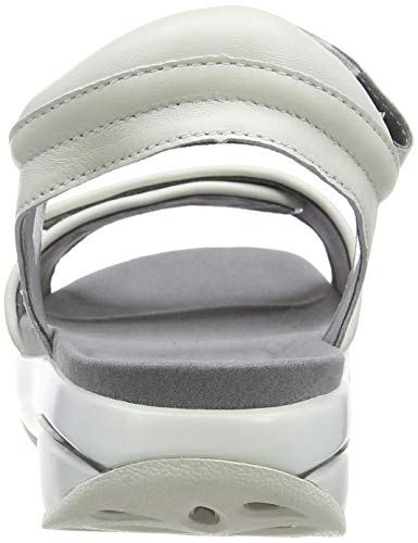 MBT Malia W, Sandalias con Punta Abierta Mujer, Blanco (White Nappa 16n), 40 EU