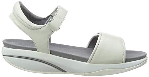 MBT Malia W, Sandalias con Punta Abierta Mujer, Blanco (White Nappa 16n), 40 EU