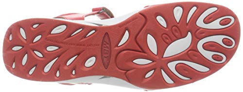 MBT Malia W, Sandalias con Punta Abierta Mujer, Rojo (Red 06i), 39 EU