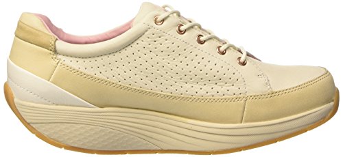 MBT Saida, Sandalias con Plataforma Mujer, Beige (Rucksack/Almond/White/Birch/Pink Rose), 36 EU