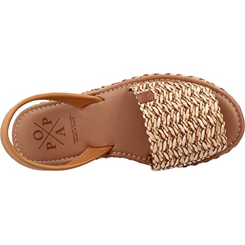 Menorquina de Mujer marrón hebra, Marca Popa