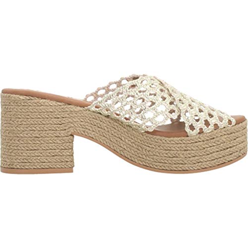 Menorquinas Popa Alpargatas Mujer Nilo para Mujer Gold 41 EU