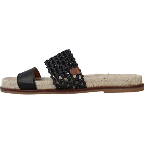 Menorquinas Popa Sandalias Chanclas Mujer 31206P para Mujer Negro 40 EU