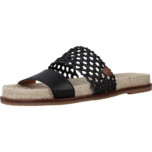 Menorquinas Popa Sandalias Chanclas Mujer 31206P para Mujer Negro 40 EU