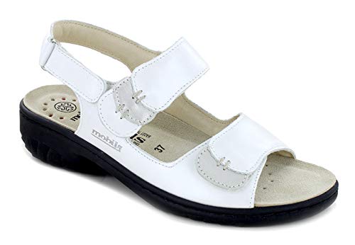Mephisto GETHA - Sandalias, color plateado, color Blanco, talla 41 EU