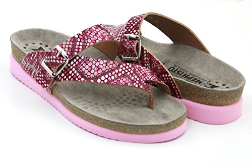 Mephisto Helen Mujeres Sandalias Flops Reptilia 20540 Fuchsia tamaño : 38 EU