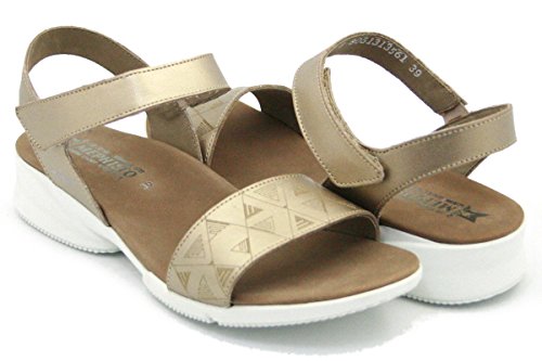 Mephisto Las Sandalias de Las Mujeres con Velcro fabie PERLKID 10153N Platinium tamaño : 40 EU