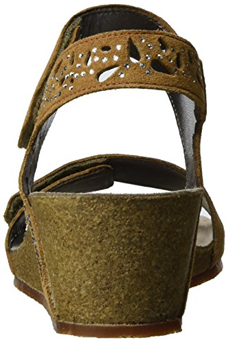 Mephisto Marie Spark, Sandalias con Plataforma Mujer, Braun Tobacco, 40 EU