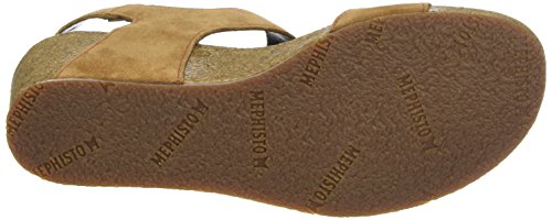 Mephisto Marie Spark, Sandalias con Plataforma Mujer, Braun Tobacco, 40 EU