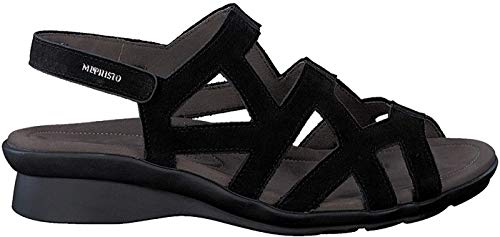 Mephisto Pamela Mujeres de Las Sandalias con Velcro Bucksoft 6900 Black tamaño : 42 EU