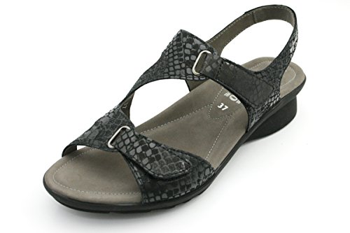 Mephisto París Mujer Sandalias Classic Queen 14700 Black tamaño : 37 EU