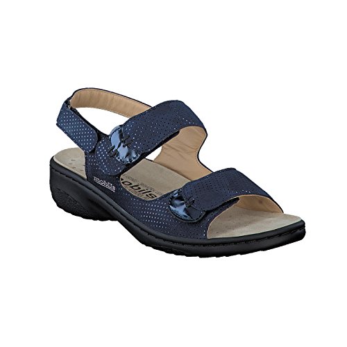 Mephisto Scarpe Sandalo Donna GETHA Silencio-Magic 10345-30055 Navy Primavera Estate 2018
