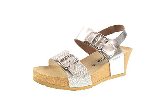 MEPHISTO Zapatos Mujer Sandalias Lissandra Argento Talla 39 Plata