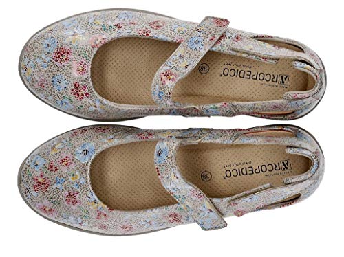 Merceditas Licra para Plantillas arcopedico m-4053 Flores 40 EU