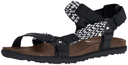 Merrell Around Town, Sandalias de Punta Descubierta para Mujer, Negro (Black), 41 EU