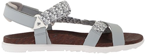 Merrell Around Town Sunvue - Sandalias tejidas para mujer, gris (High Rise), 40 EU