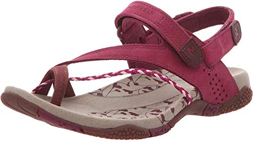 Merrell J36520_Vert - Sandalias de cuero para mujer, color rojo talla 38