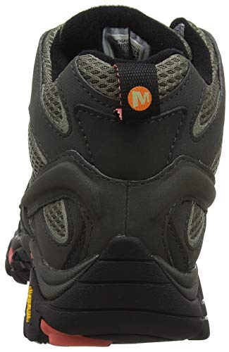 Merrell MOAB 2 Mid GTX, Botas de Senderismo Mujer, Gris Beluga Olive, 39 EU