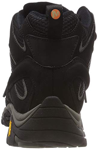Merrell MOAB 2 Mid GTX, Botas de Senderismo, Sintético Mujer, Negro (Black), 37.5 EU