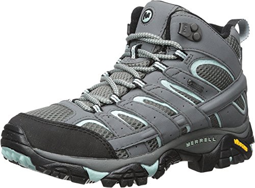 Merrell MOAB 2 Mid GTX, Botas para Senderismo Mujer, Gris Sedona Sage, 45 EU