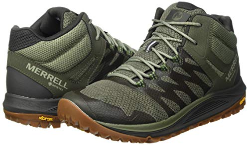 Merrell Nova 2 Mid GTX, Zapatillas para Caminar Hombre, Verde (Lichen), 43 EU