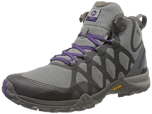 Merrell Siren 3 Mid Gore-Tex, Botas de Senderismo para Mujer, Gris (Charcoal), 38 EU