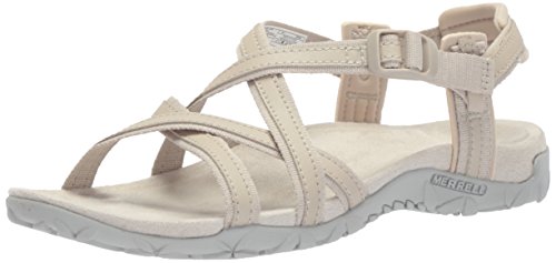 Merrell Terran ARI Lattice - Sandalias para Mujer, Color Beige, Talla 40 EU
