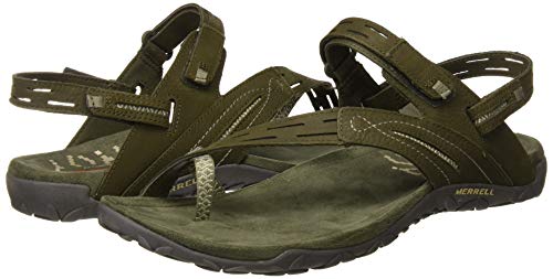 Merrell Terran Convert Ii Sandalias Deportivas para Mujer, Verde (Dusty Olive Dusty Olive), 38 EU