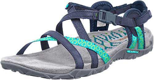 Merrell Terran Lattice Ii Tira de tobillo para Mujer, Azul (NAVY), 42 EU